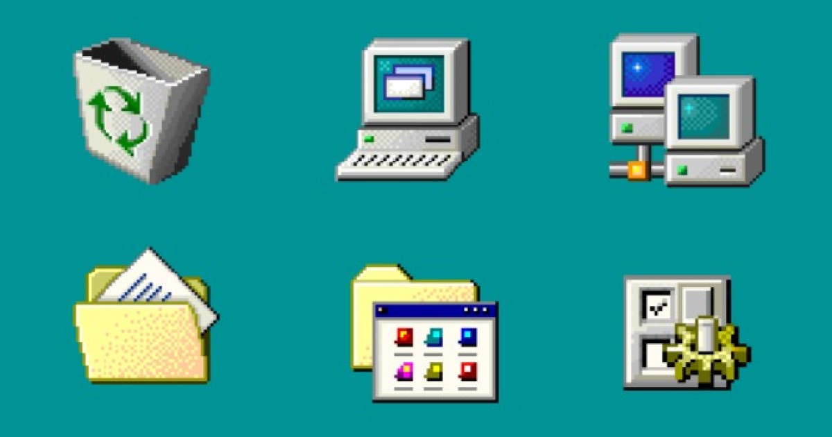 ¿Por qué los íconos de Windows 98 son tan buenos?
