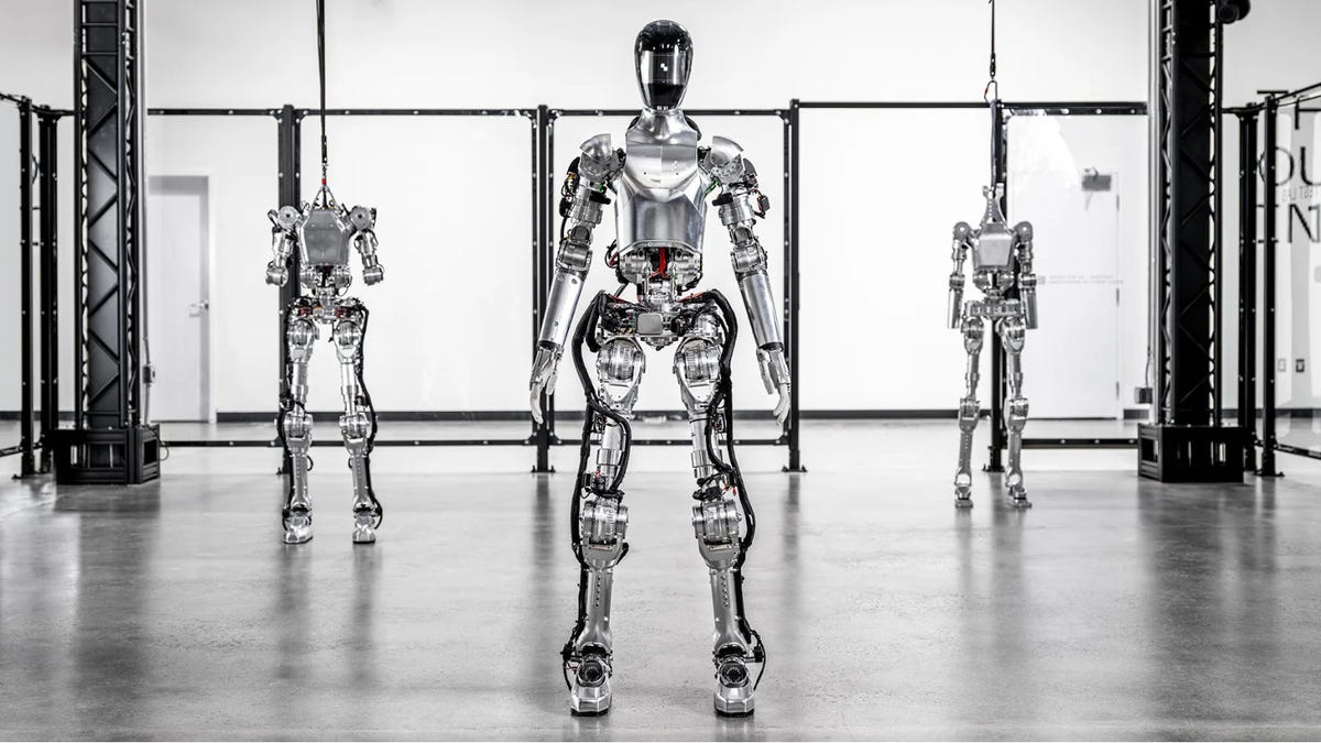 El robot humanoide de la figura puede tener una conversación completa contigo.  Mira por ti mismo