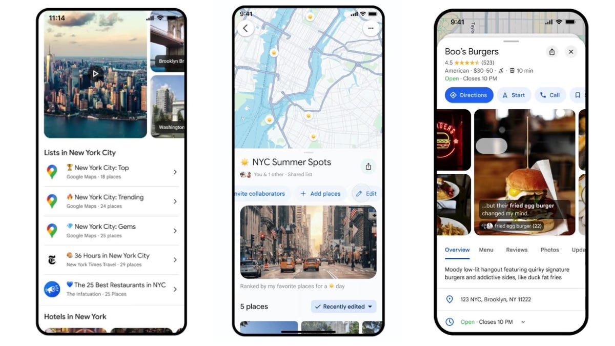 Google Maps pronto le mostrará restaurantes de moda, le permitirá hacer listas de visitas obligadas y más