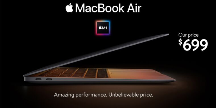 Walmart resucita la MacBook Air M1 como una computadora portátil básica de $ 699