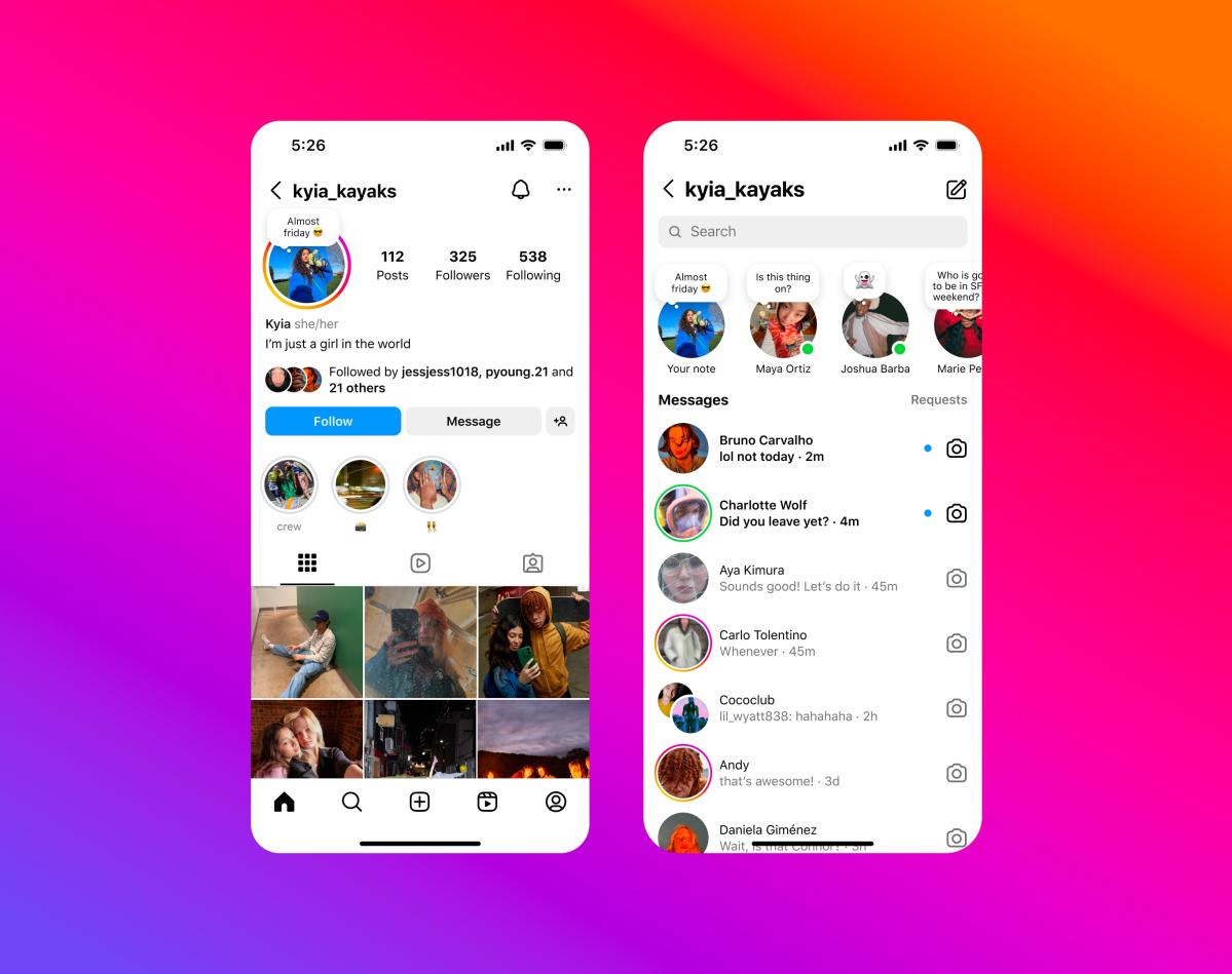 La función de actualización de estado de Instagram llega a los perfiles de usuario