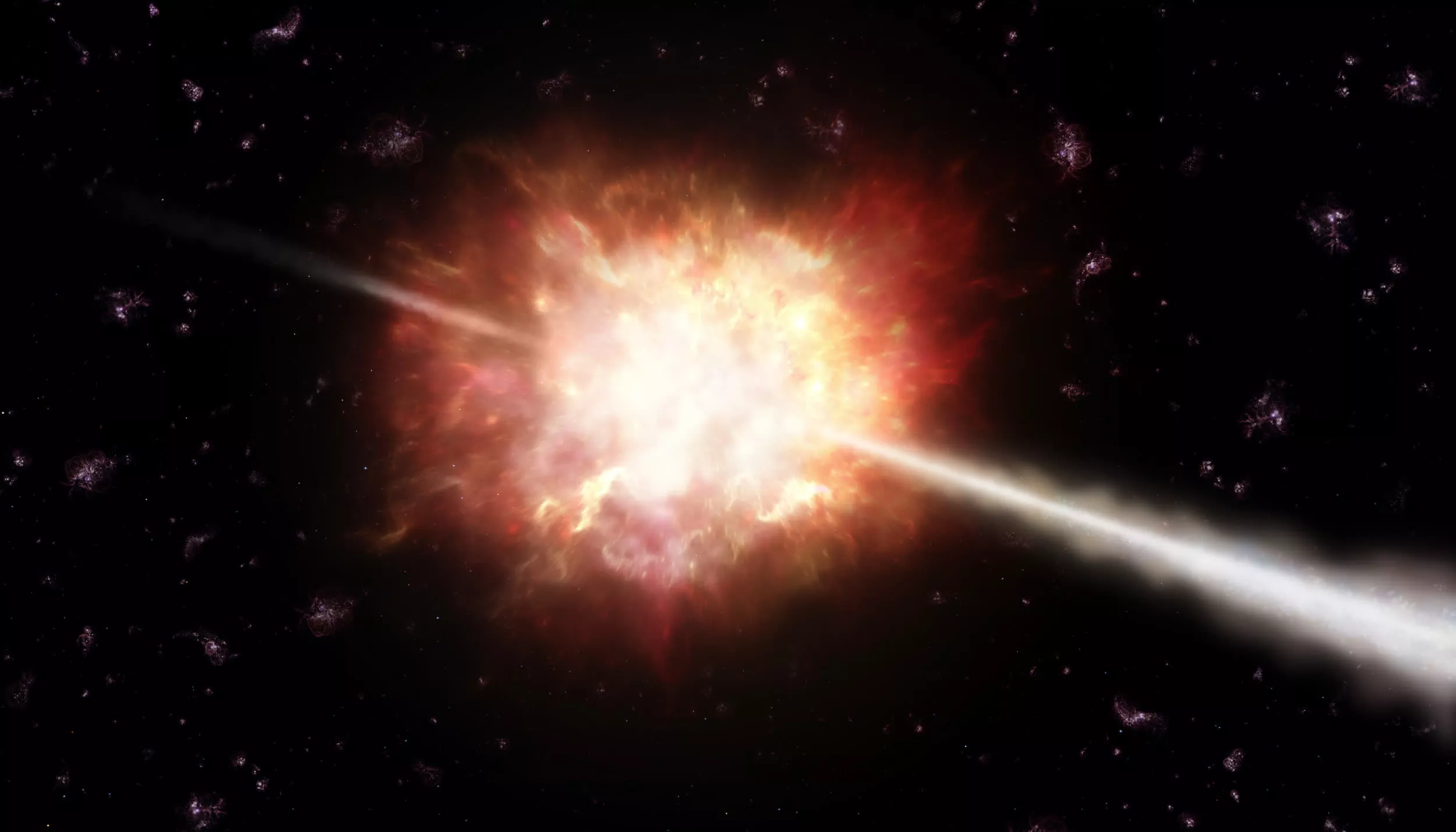 El mayor estallido de rayos gamma jamás registrado provino de una supernova «normal»