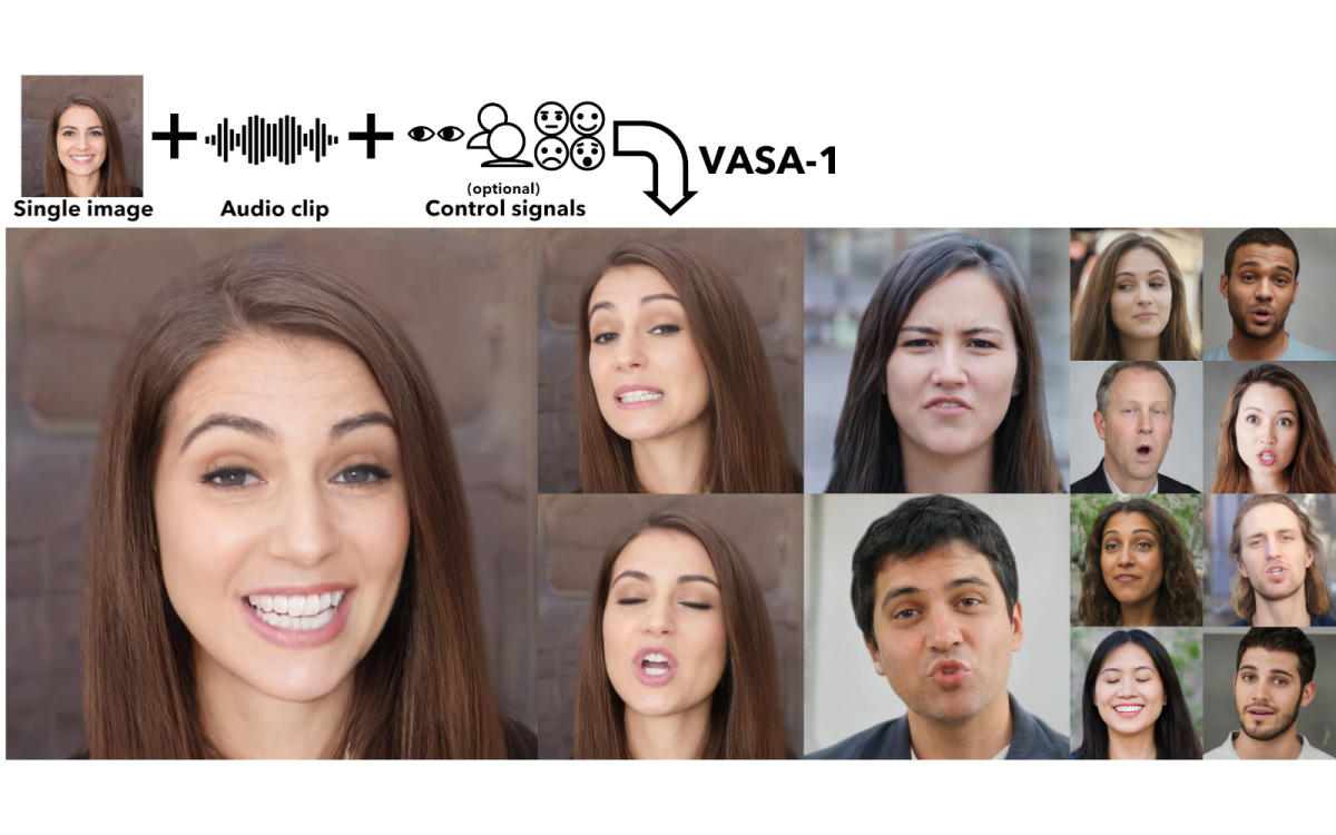 La herramienta de inteligencia artificial de Microsoft puede convertir fotos en videos realistas de personas hablando y cantando