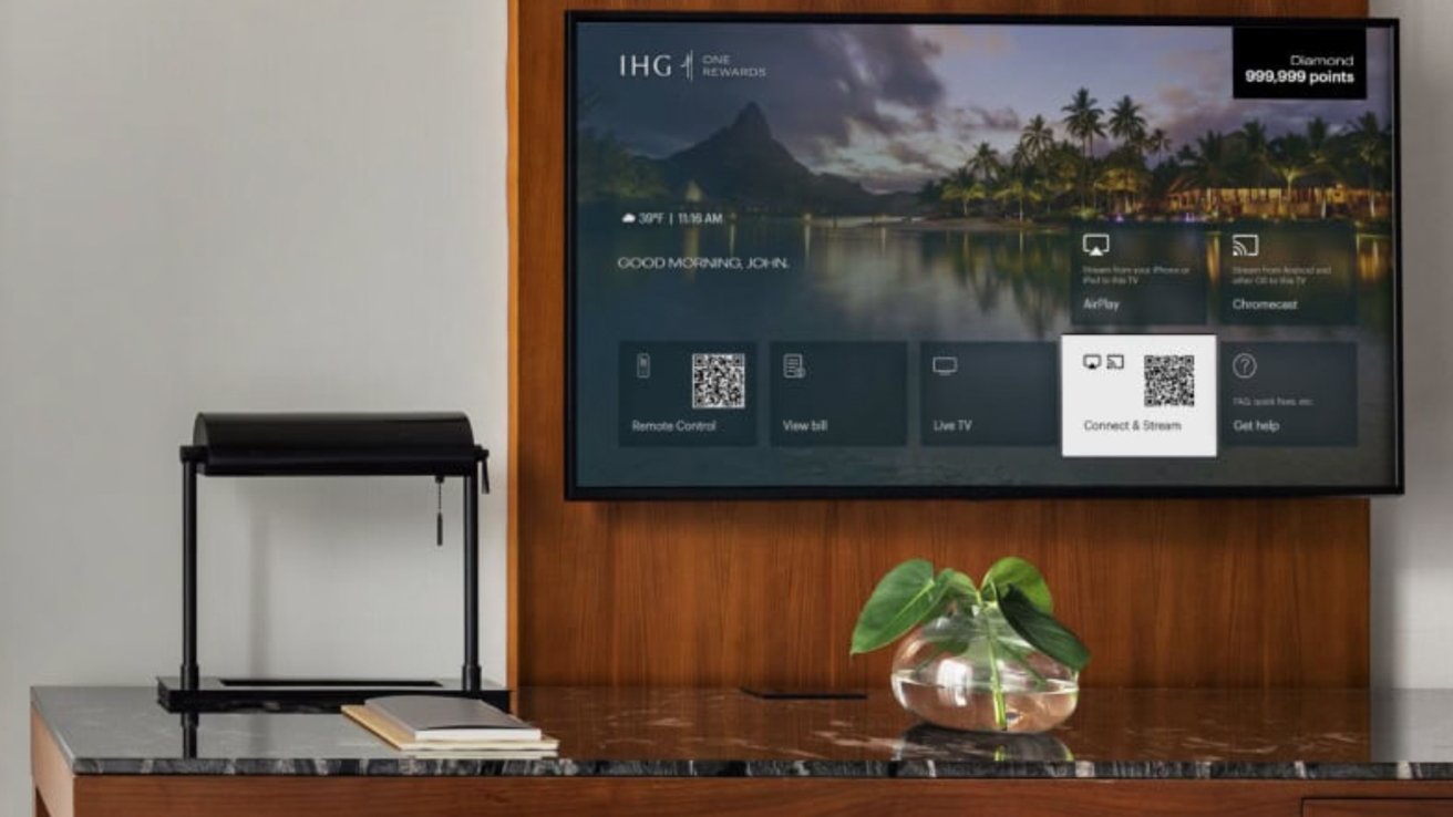 IHG Hotels & Resorts ahora ofrece AirPlay en la habitación en ubicaciones selectas