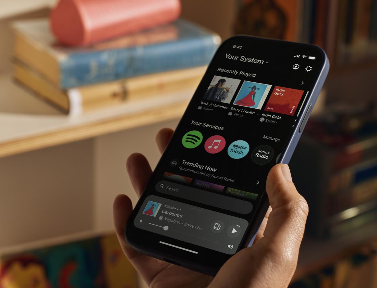 La aplicación Sonos reconstruida se centra en hacer que escuches tu música más rápido