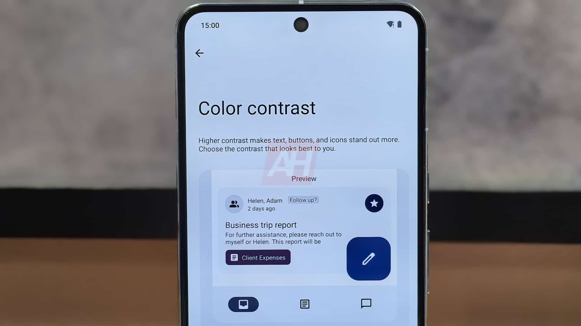 La configuración de contraste de color de Android 15 hará que las aplicaciones sean más fáciles de leer