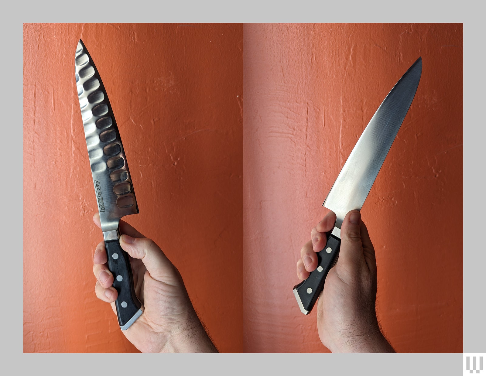 Revisión del cuchillo de chef Glestain Gyuto: los hoyuelos funcionan
