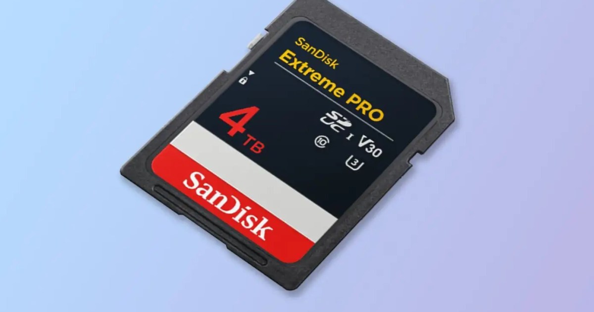 Así es la primera tarjeta SD de 4 TB del mundo de Western Digital