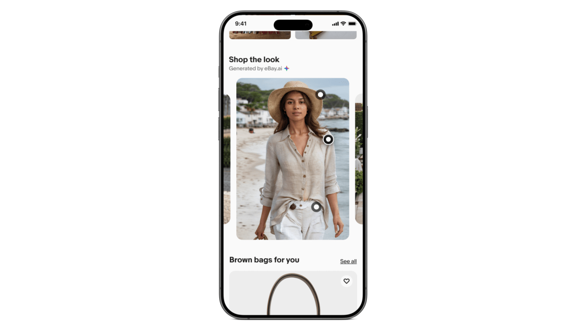 eBay agrega una función de ‘comprar el look’ impulsada por IA a su aplicación para iOS