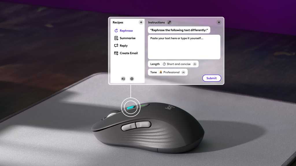 El nuevo mouse de Logitech invoca la IA con solo presionar un botón