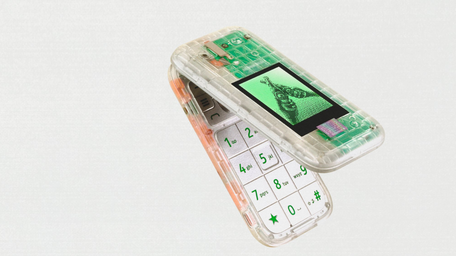 El Boring Phone es un teléfono plegable transparente y sin funciones que me transporta a mi infancia.
