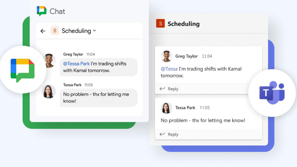 Google Chat ahora funcionará bien con todas sus otras plataformas de mensajería de trabajo