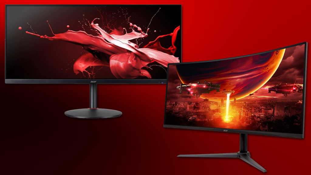 Sumérgete en los monitores de juegos ultraanchos Acer por $240