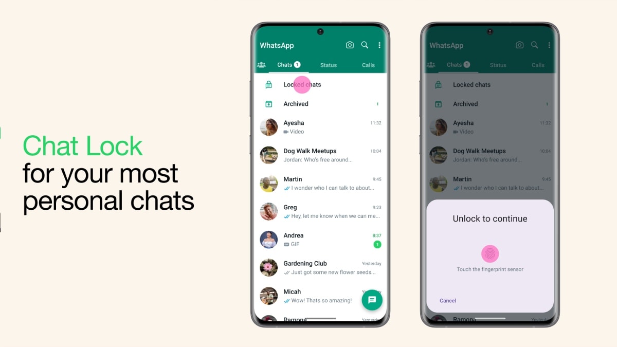 La función de bloqueo de chat de WhatsApp pronto podría extenderse a los dispositivos vinculados