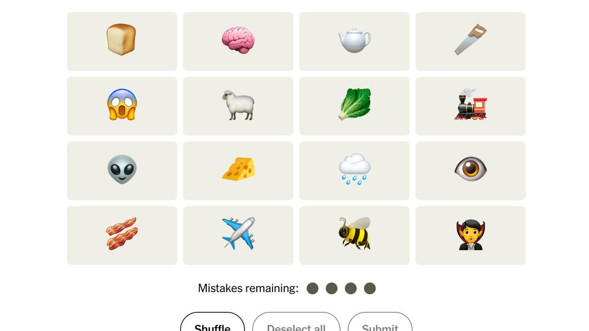 «NYT Connections se vuelve completamente emoji para el Día de los Inocentes».  Nuestros consejos y sugerencias