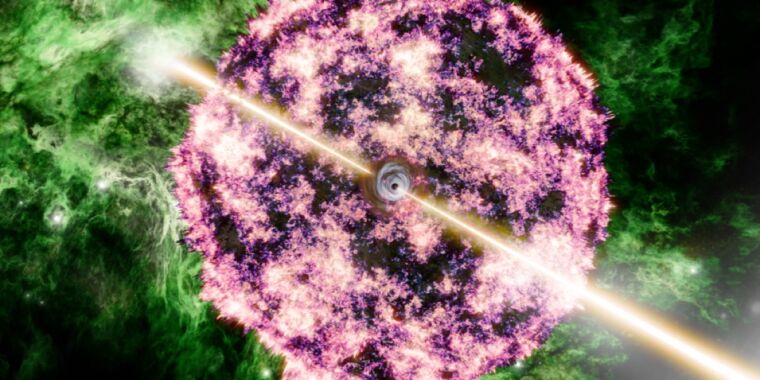 Una supernova provocó el estallido de rayos gamma BOAT, confirman datos de JWST