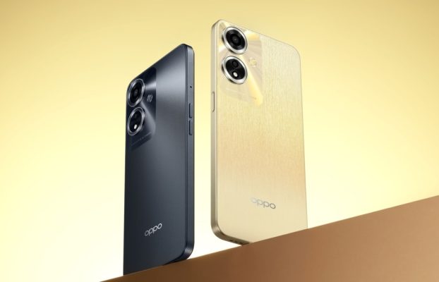 Diseño del Oppo A60 4G, opciones de color y características clave filtradas;  Se dice que ofrece carga rápida de 45 W