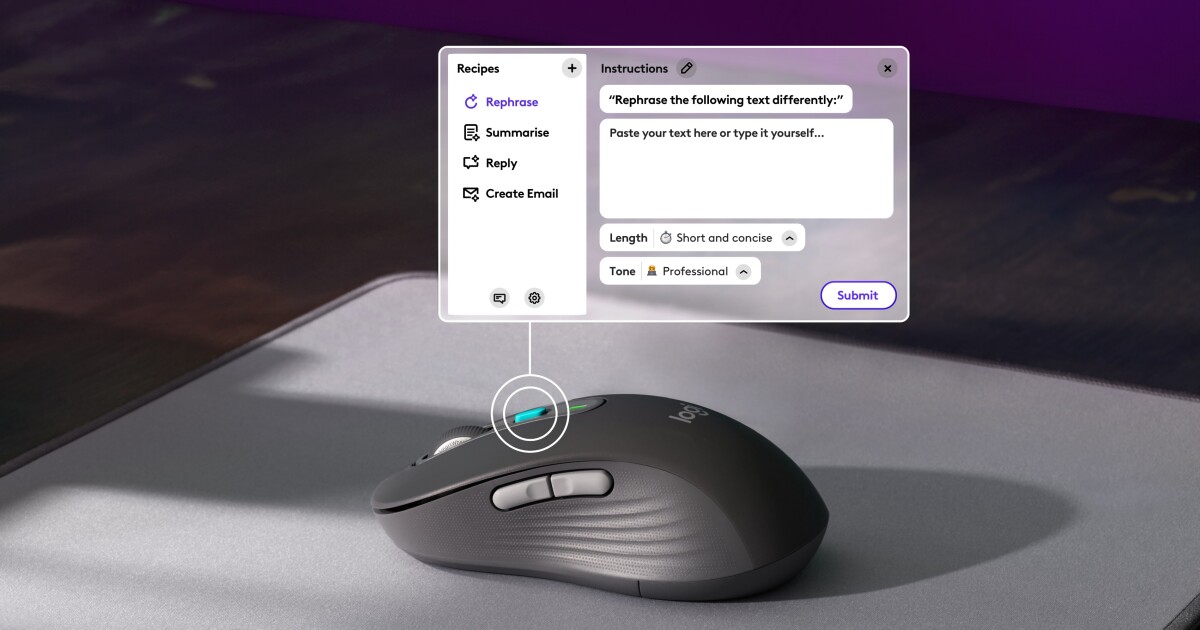 Logitech permite a los usuarios cocinar atajos GPT en sus ratones y teclados