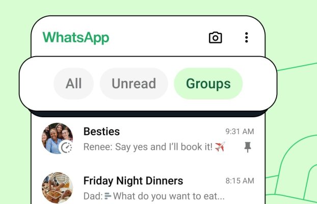WhatsApp agrega filtros de chat para ponerse al día rápidamente con los mensajes no leídos