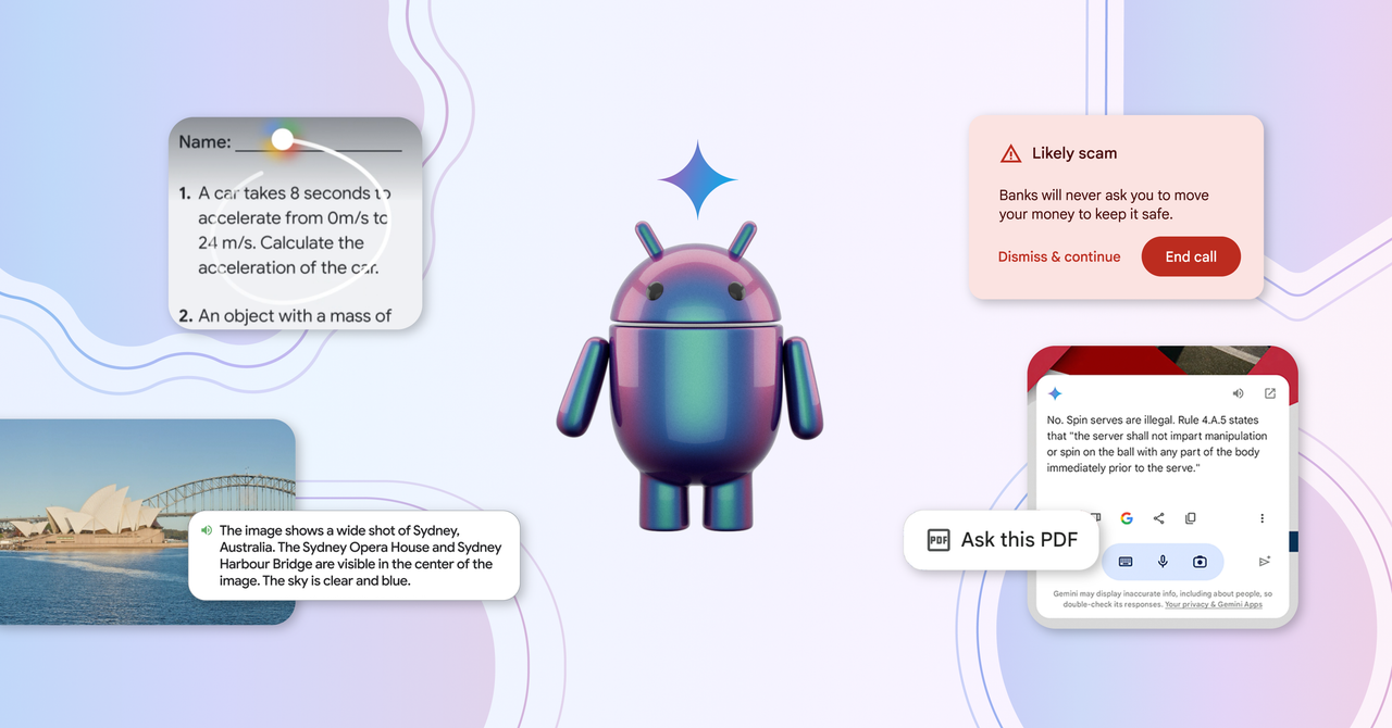 Con Gemini en Android, Google apunta al futuro y al pasado de la informática móvil