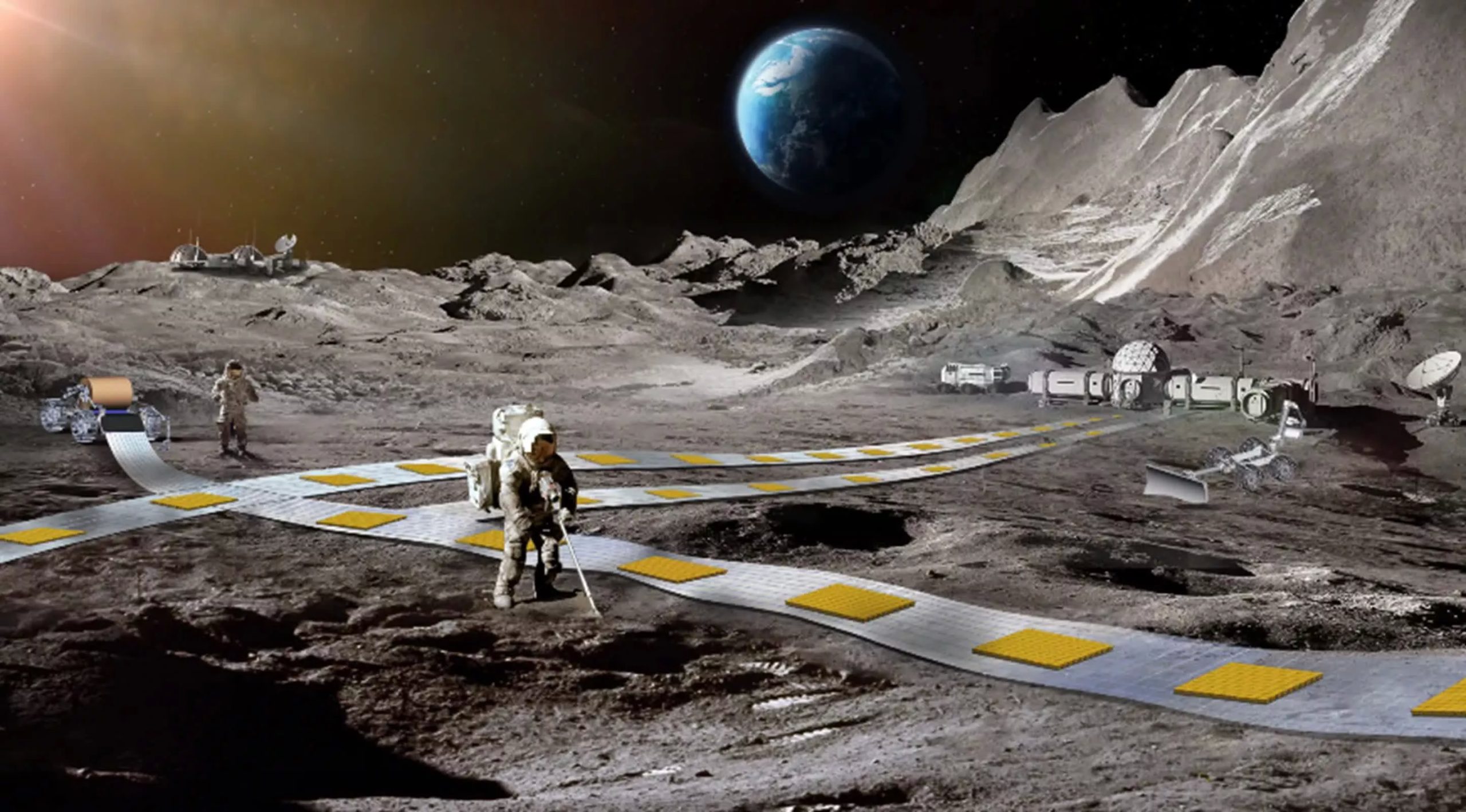 La NASA apuesta por un sistema ferroviario lunar y el tránsito de carga a Marte
