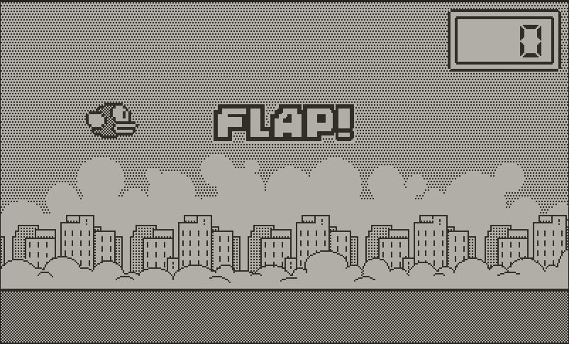 Alguien hizo un tributo a Flappy Bird para Playdate que te permite usar la manivela para volar
