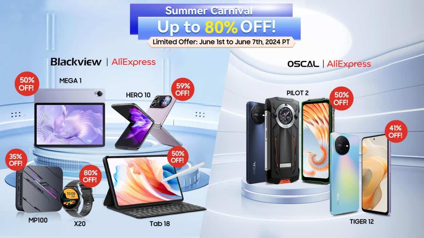 Los productos Blackview y OSCAL tienen hasta un 80% de descuento en la venta de AliExpress