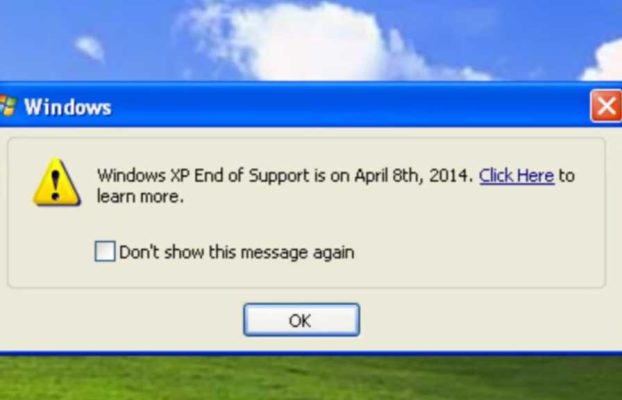 Ventanas emergentes de EOL de Microsoft Windows: observe su larga y molesta historia