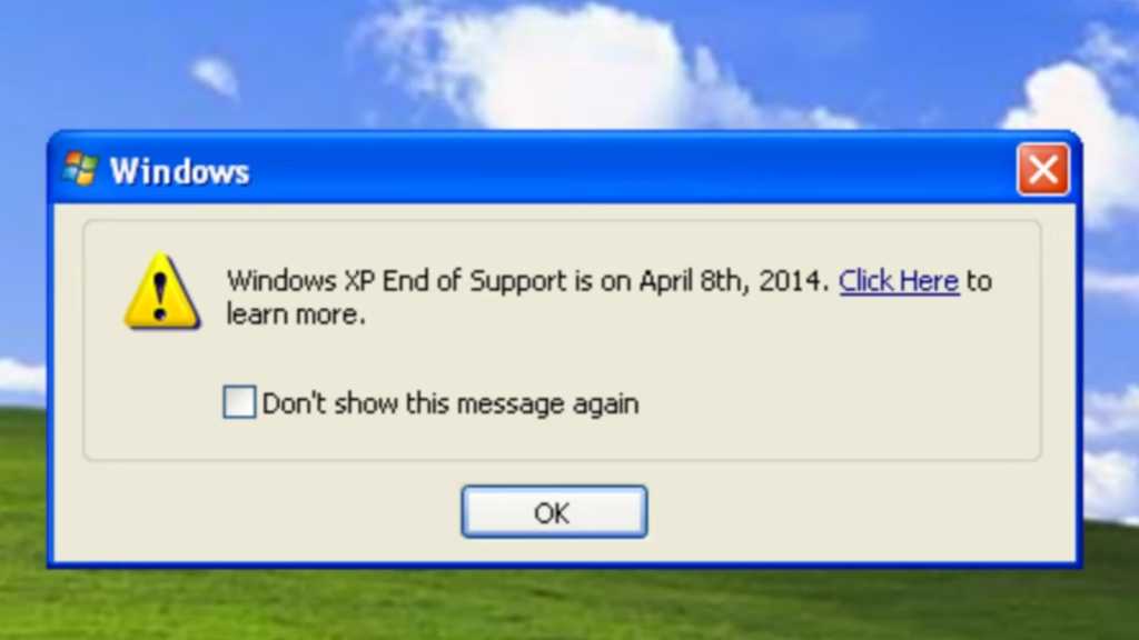 Ventanas emergentes de EOL de Microsoft Windows: observe su larga y molesta historia