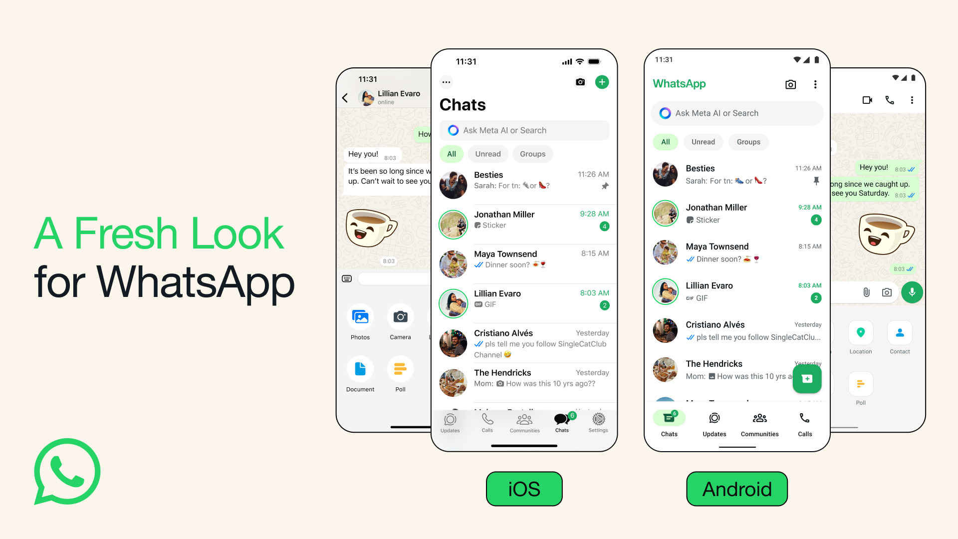 WhatsApp se renueva a fondo, presenta nuevos colores, íconos y un mejor modo oscuro