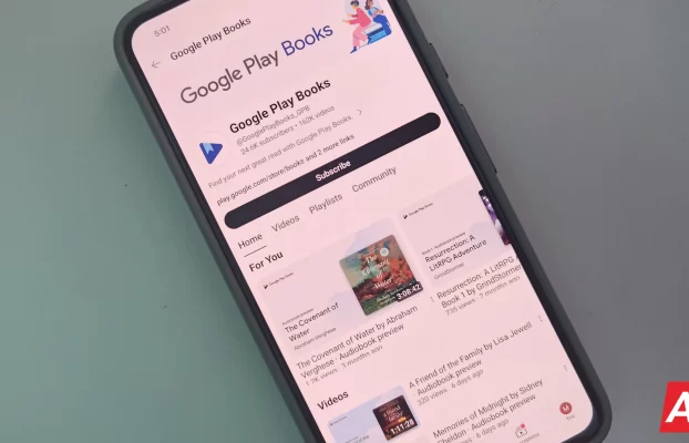 Vistas previas de audiolibros de Google Play Books ahora en YouTube