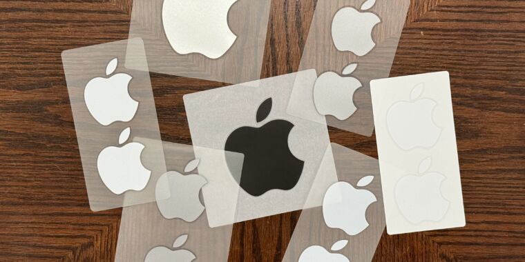 El embalaje sin plástico de Apple significa que las pegatinas con el logotipo del paquete desaparecerán