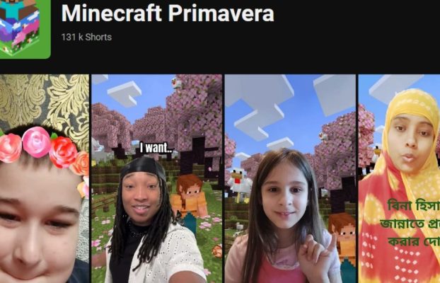Youtube Shorts entrega un regalo por los 15 años de Minecraft