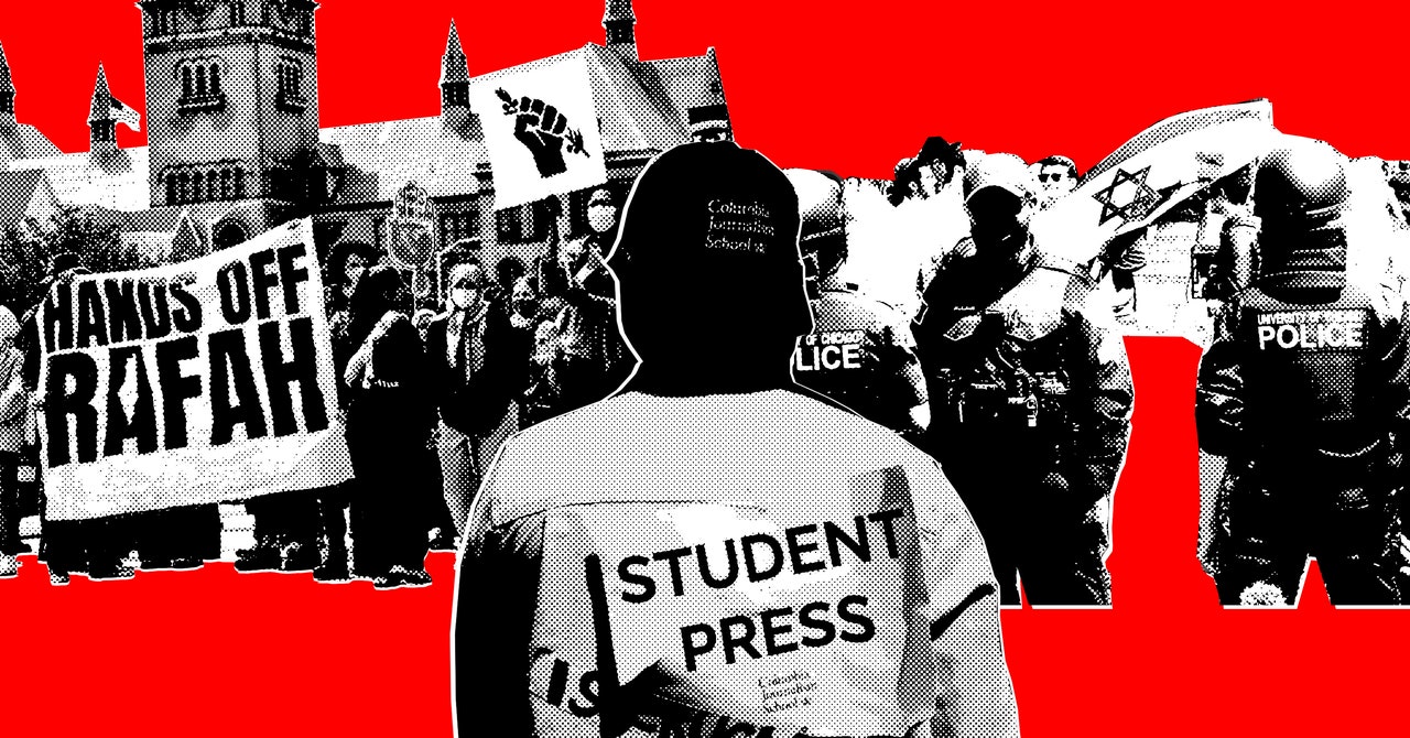 Estudiantes de periodismo enfrentan tormenta de desinformación en protestas universitarias