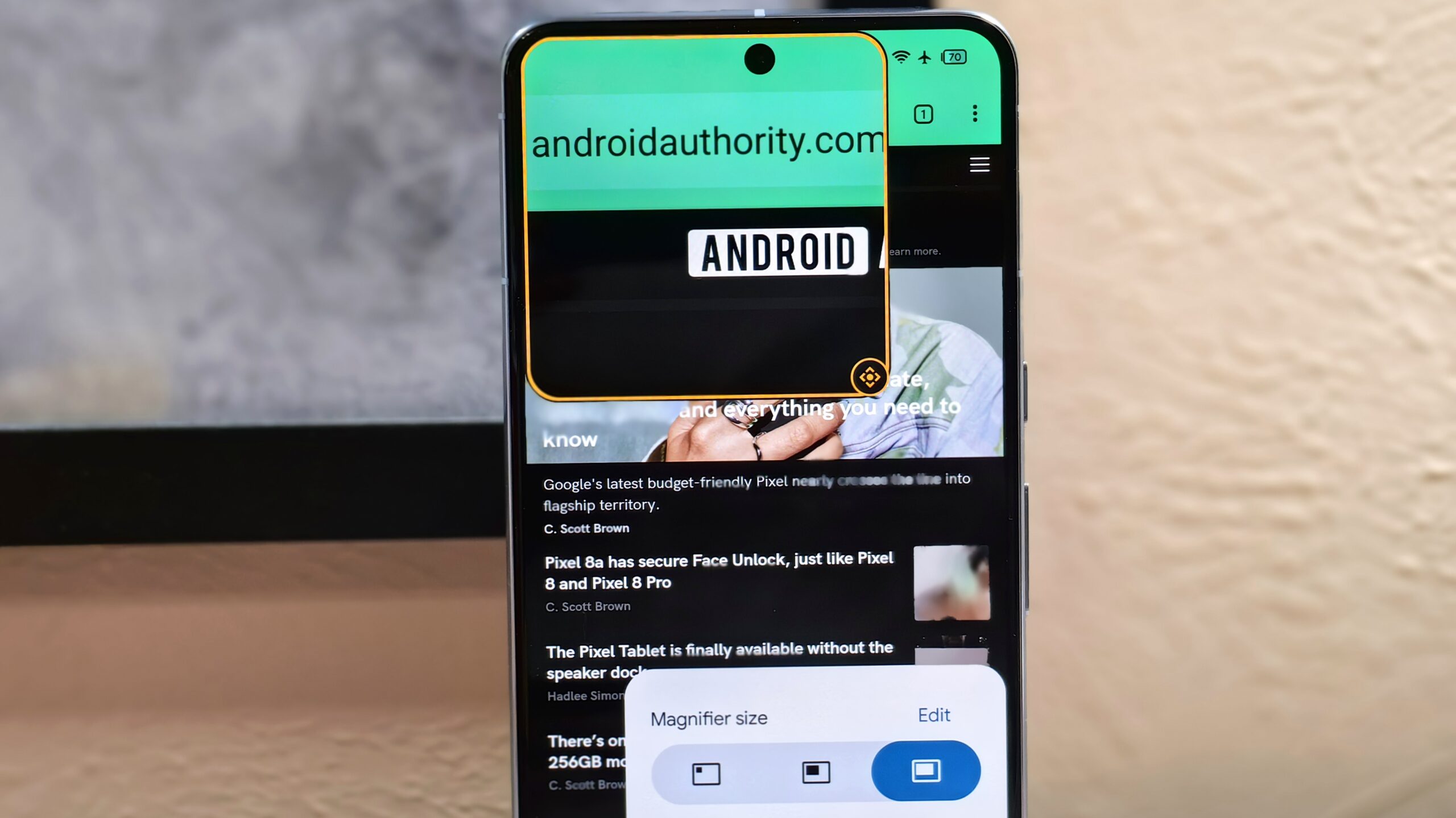 El nuevo gesto de ampliación de pantalla de Android 15 facilita el acercamiento