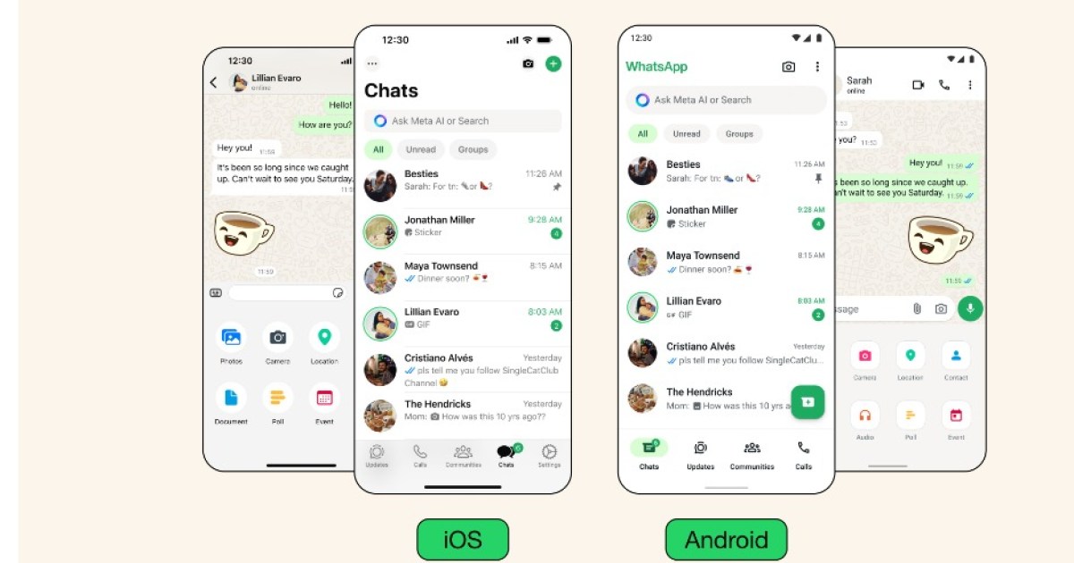 WhatsApp explica cómo y por qué cambió el diseño de la aplicación