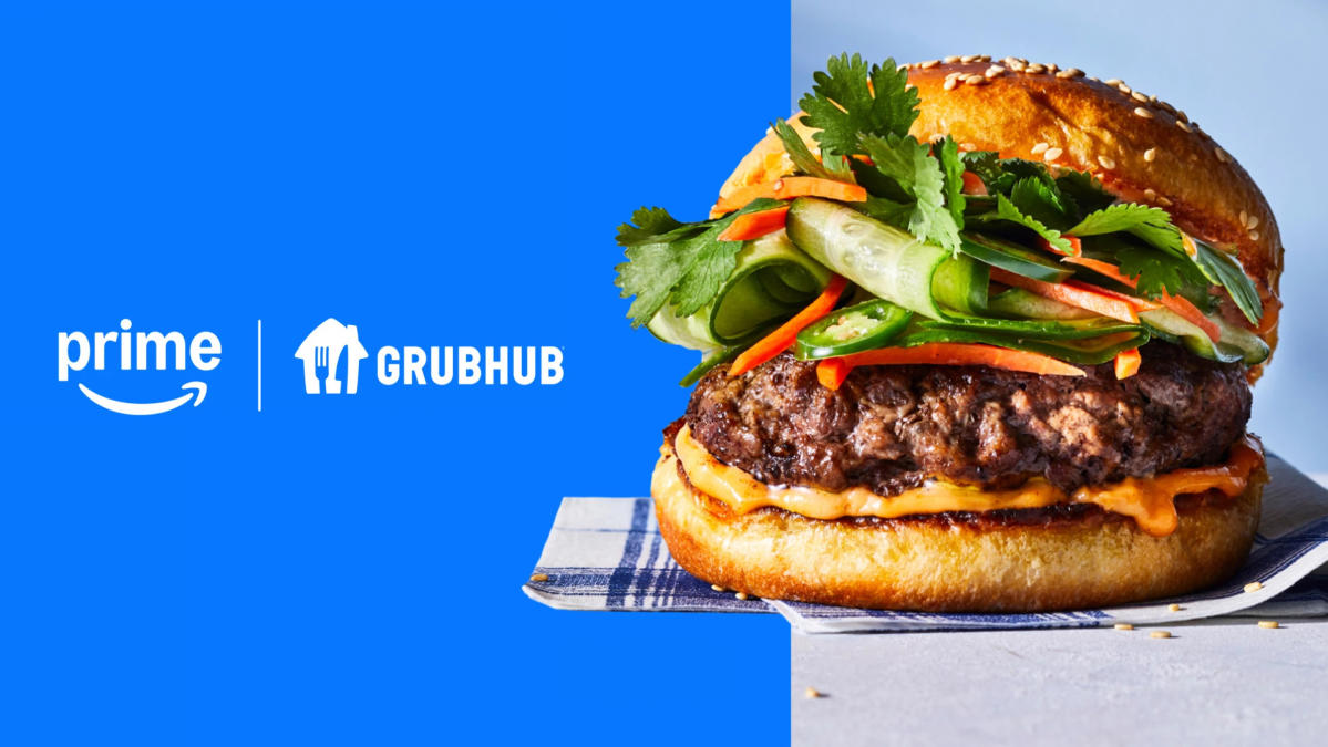 Los clientes de Amazon Prime en EE. UU. ahora obtienen entrega gratuita de GrubHub+