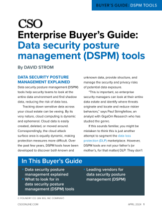Descargue nuestra guía del comprador empresarial de gestión de la postura de seguridad de los datos (DSPM)
