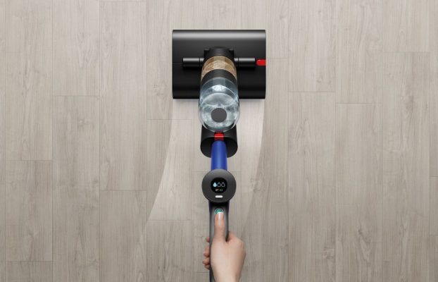 Se presenta el limpiador de pisos húmedos Dyson WashG1 con rodillos dobles de microfibra