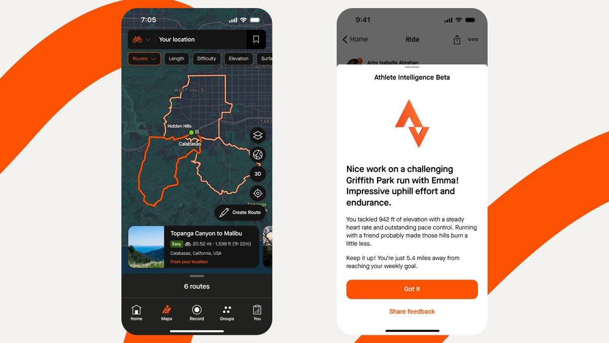 Strava finalmente agrega modo oscuro, análisis de inteligencia artificial, planes familiares y más