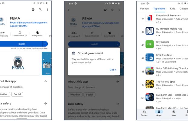 Google Play Store está implementando una nueva insignia para aplicaciones creadas por el gobierno
