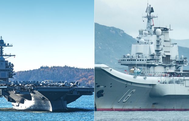 USS Gerald R. Ford vs.  Portaaviones chino Liaoning: ¿Cómo se comparan?