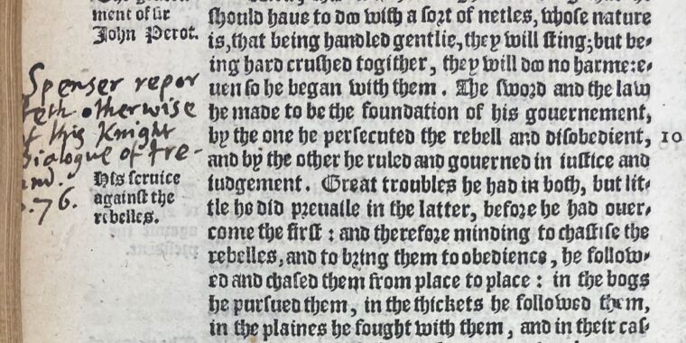 Los estudiosos descubren un raro tomo del siglo XVI con notas escritas a mano por John Milton