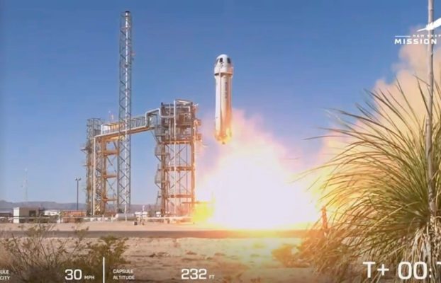 Blue Origin lanza con éxito su primera misión tripulada desde 2022