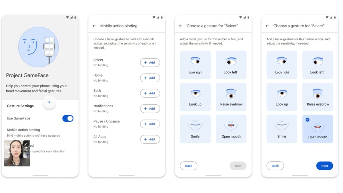 Google lanza el proyecto Gameface centrado en la accesibilidad en Android para ofrecer navegación manos libres