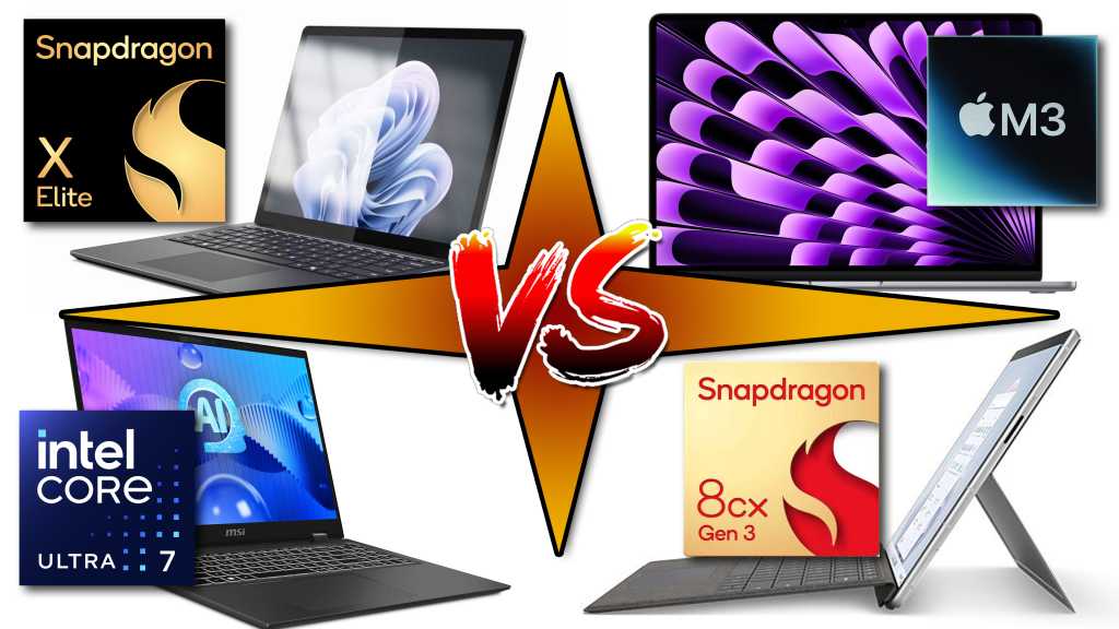 Enfrentamiento de CPU: Snapdragon X vs Intel Core vs M3