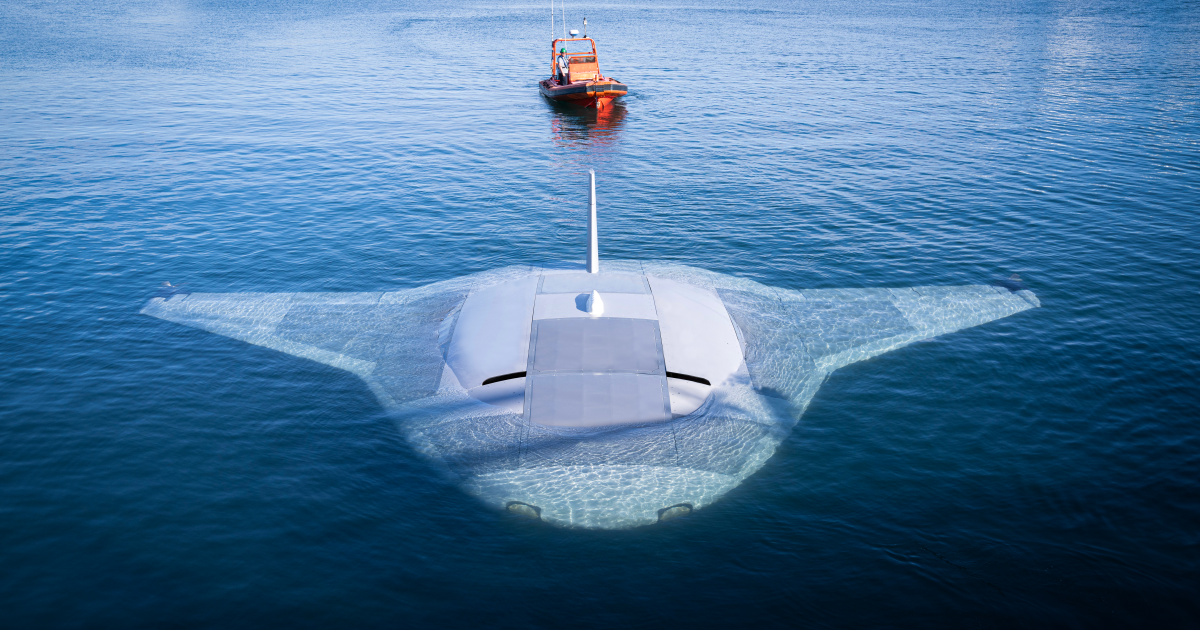 El enorme submarino robótico Manta Ray de DARPA llega al mar