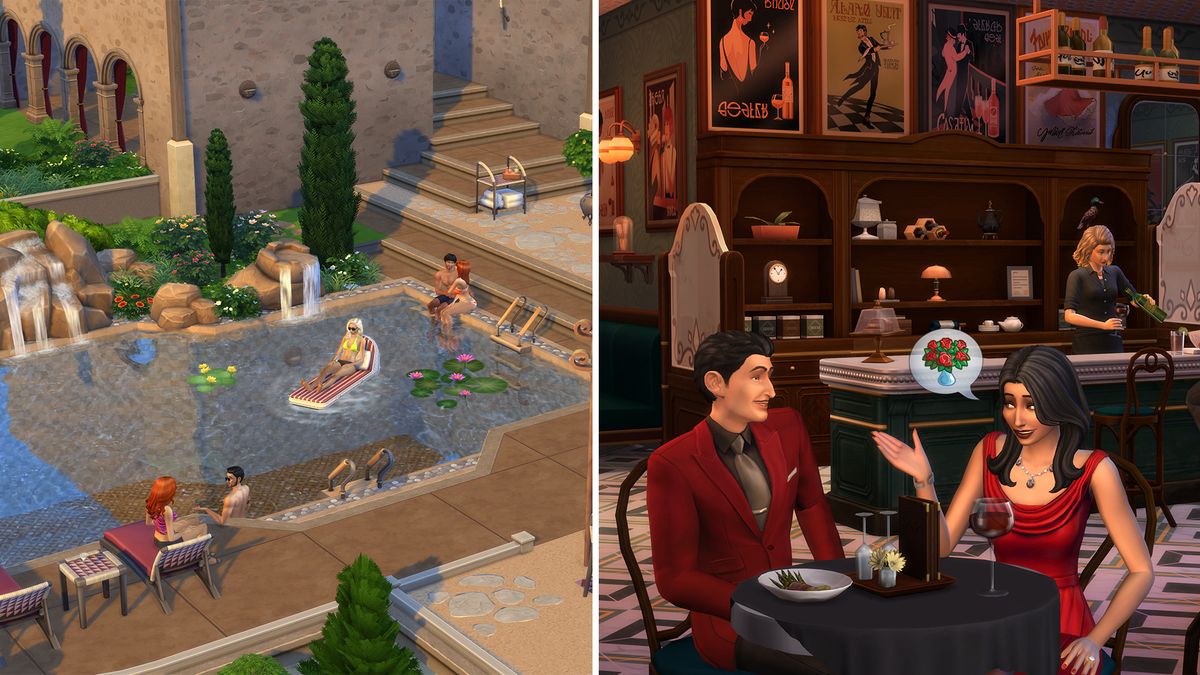 Mañana llegan dos nuevos kits para Los Sims 4, centrados en unas vacaciones relajantes y una cena acogedora