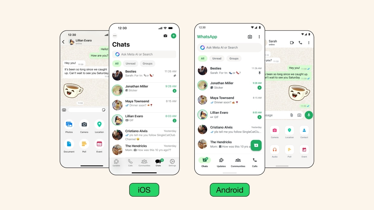 WhatsApp obtiene un modo oscuro más oscuro, navegación rediseñada, nuevos íconos y más cambios de diseño