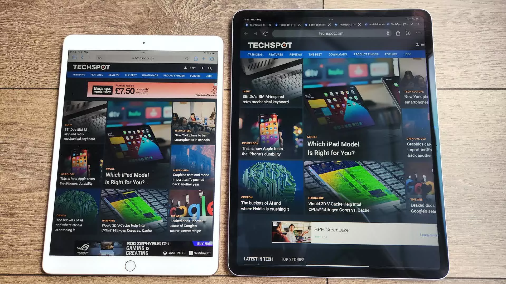 Actualización a un nuevo iPad: iPad Air 2024 frente a mi antiguo iPad Pro